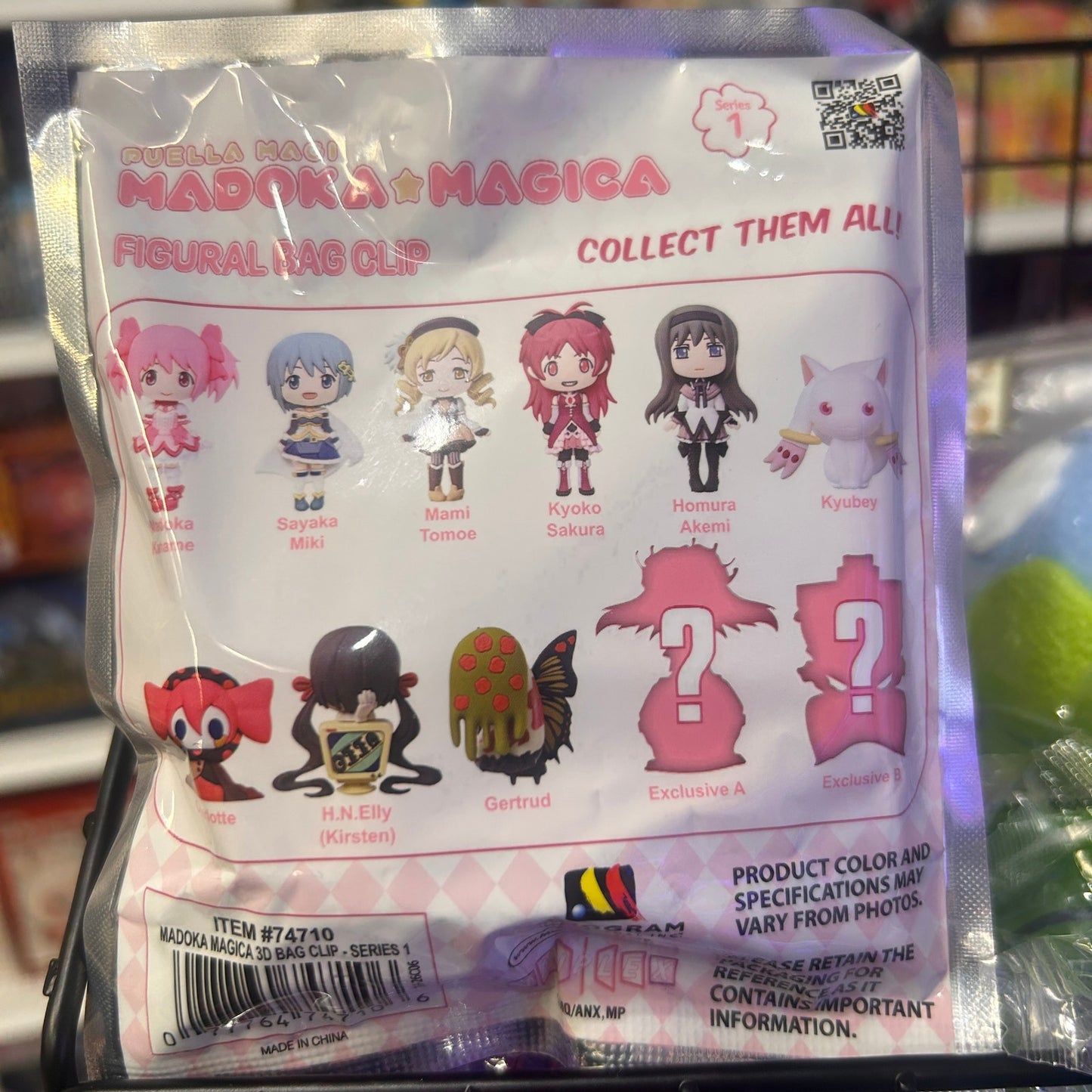 Puella Magi Madoka Magica 3D Foam Bag Clip