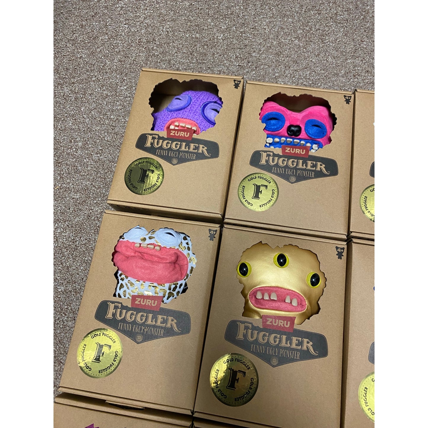 Fuggler 9" Gold Fugg In Window Box Series 1