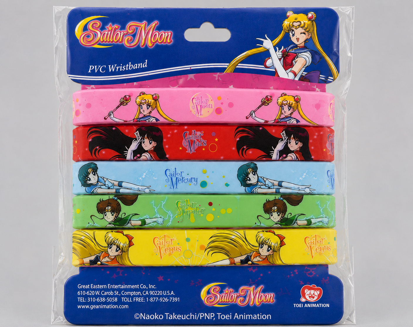 Sailor Moon PVC Wristband Set – 5 Pack