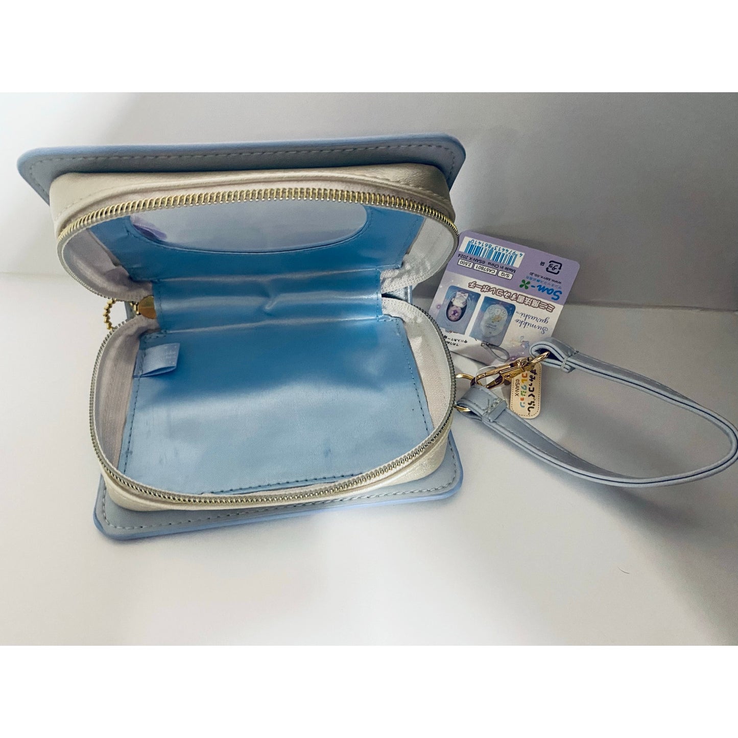 Sumikko Gurashi Zippered Plush Nui Carrying Case w/ Window Sleepless Nights Pouch