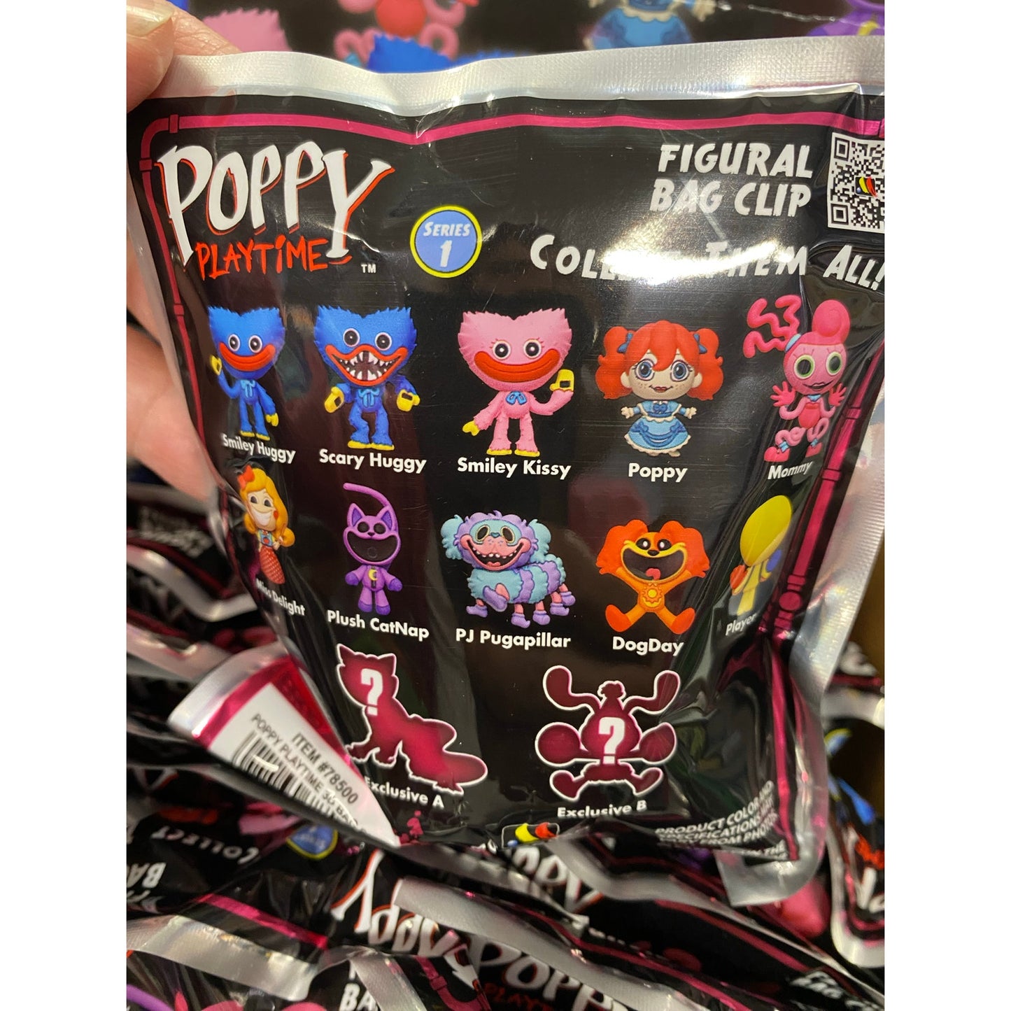 Poppy Playtime Figural Bag Clip Blind Bag