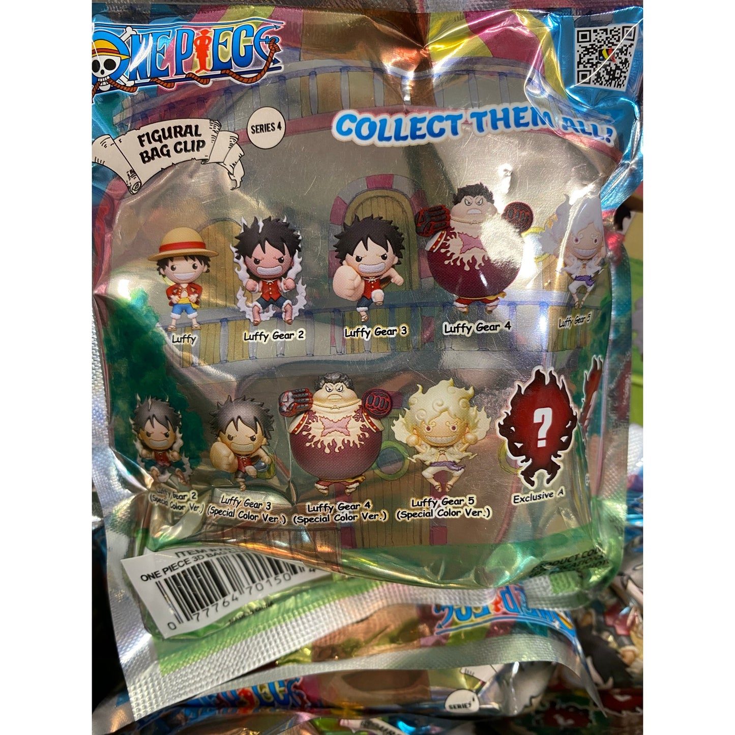 One Piece Series 4 Figural Bag Clip Blind Bag