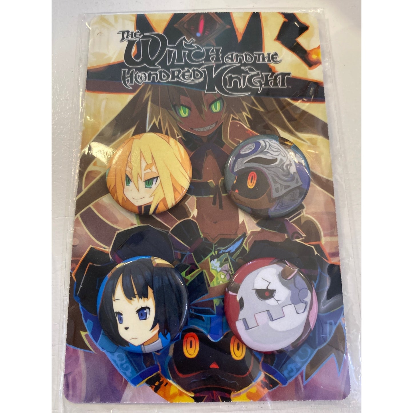 The Witch and the Hundred Knight Vintage 2013 4pcs Badge Set