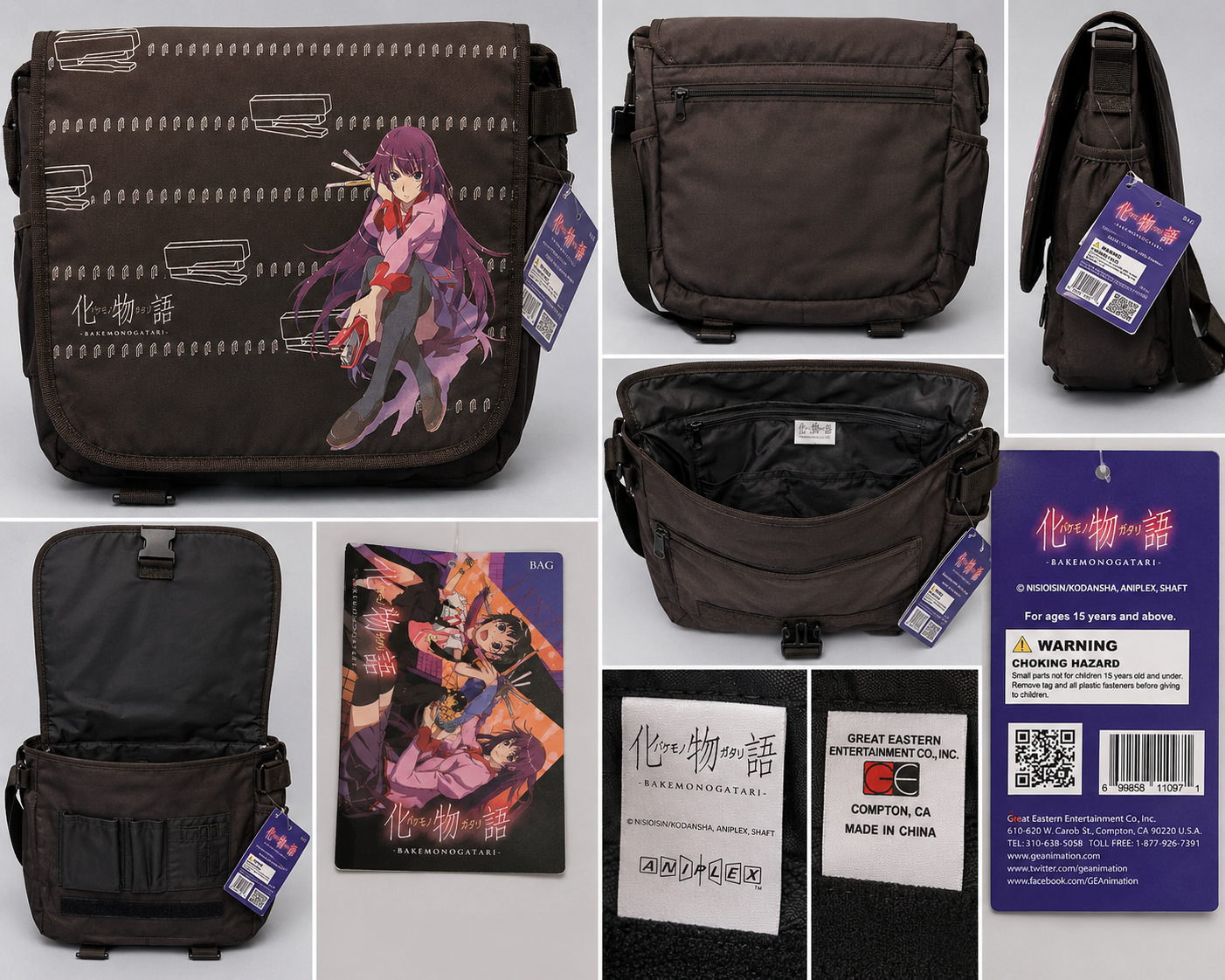 Bakemonogatari Hitagi Senjougahara Messenger Bag Great Eastern Entertainment Anime