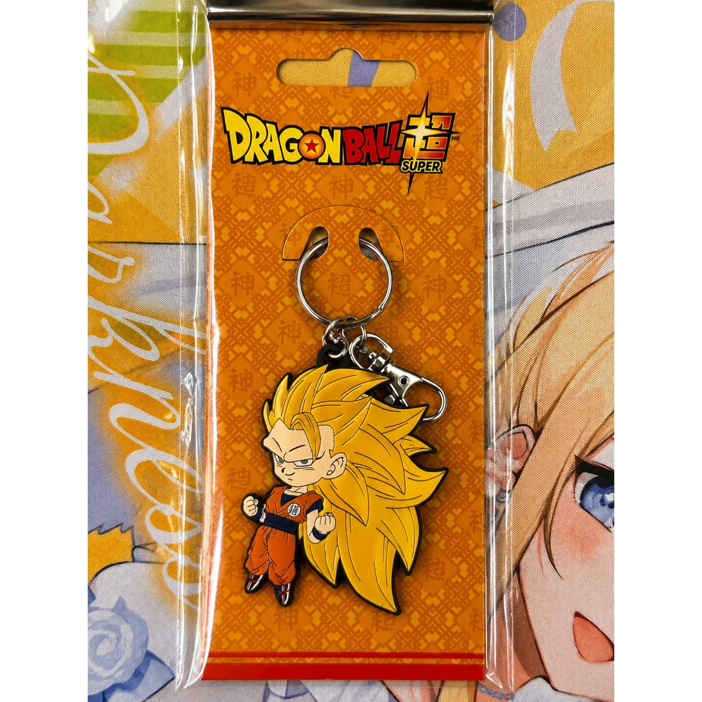Dragon Ball Super Saiyan 3 Goku Rubber Keychain