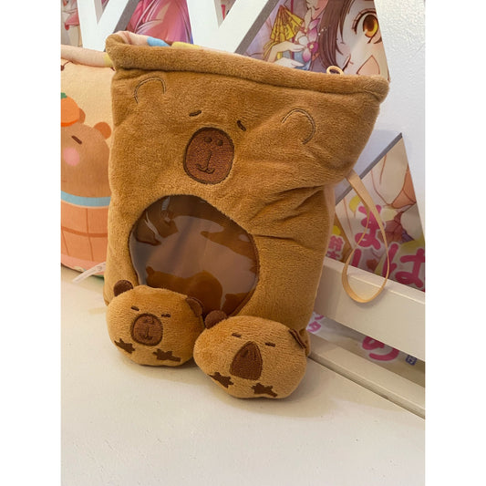 Capybara Plush Mini Pillow Bag of Chips