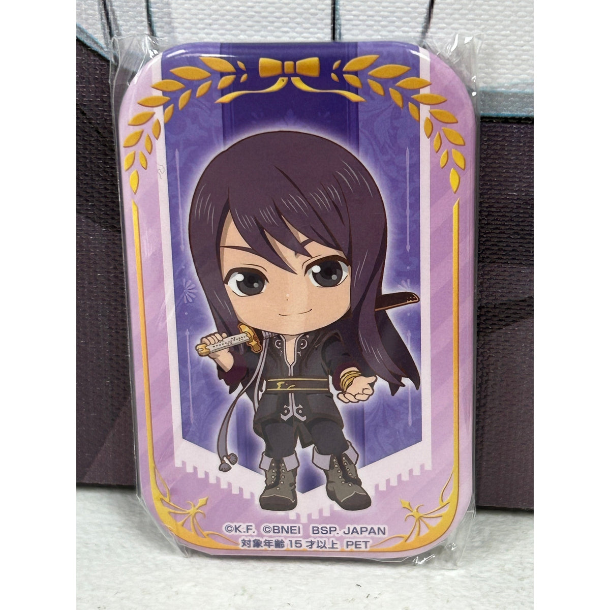 Tales of Vesperia Yuri Lowell Chibi Rectangular Pin Badge
