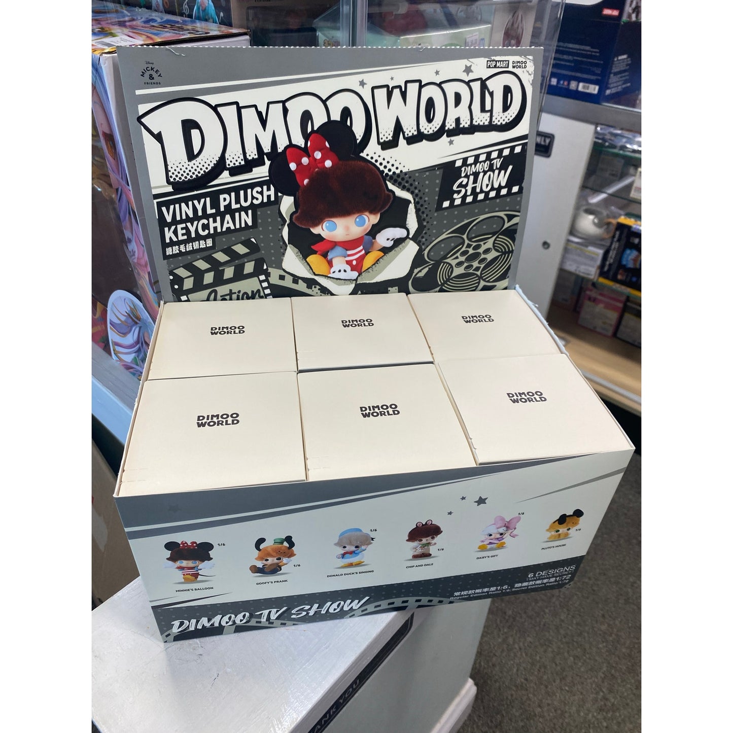 Dimoo World x Disney Vinyl Plush Keychain Pendant Blind Box