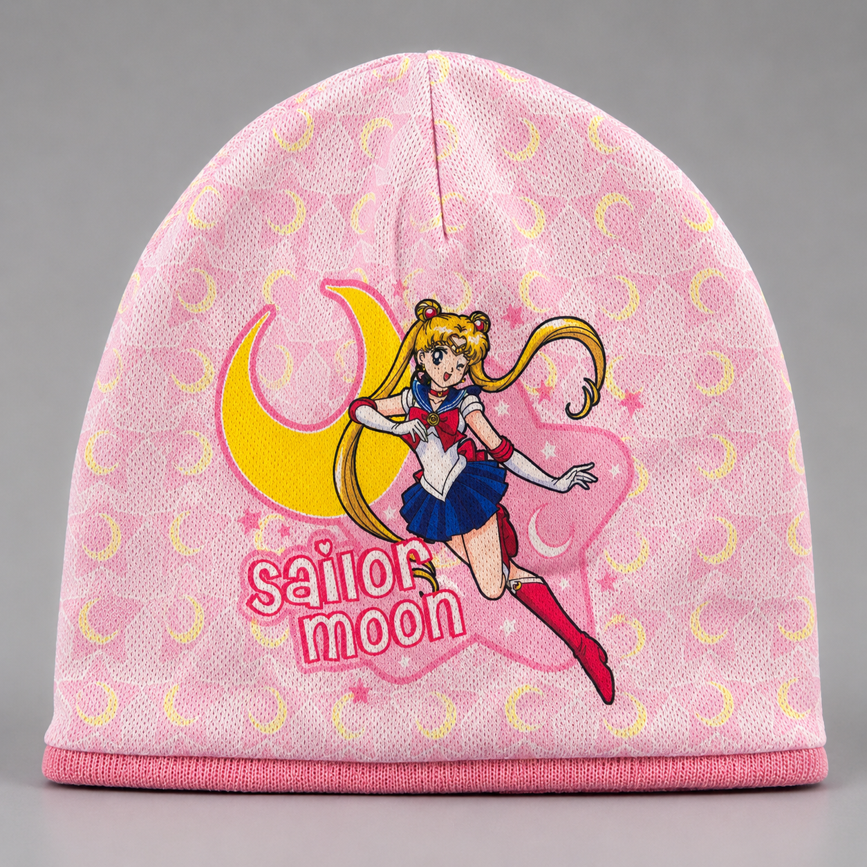 Sailor Moon Pink Crescent Moon Beanie