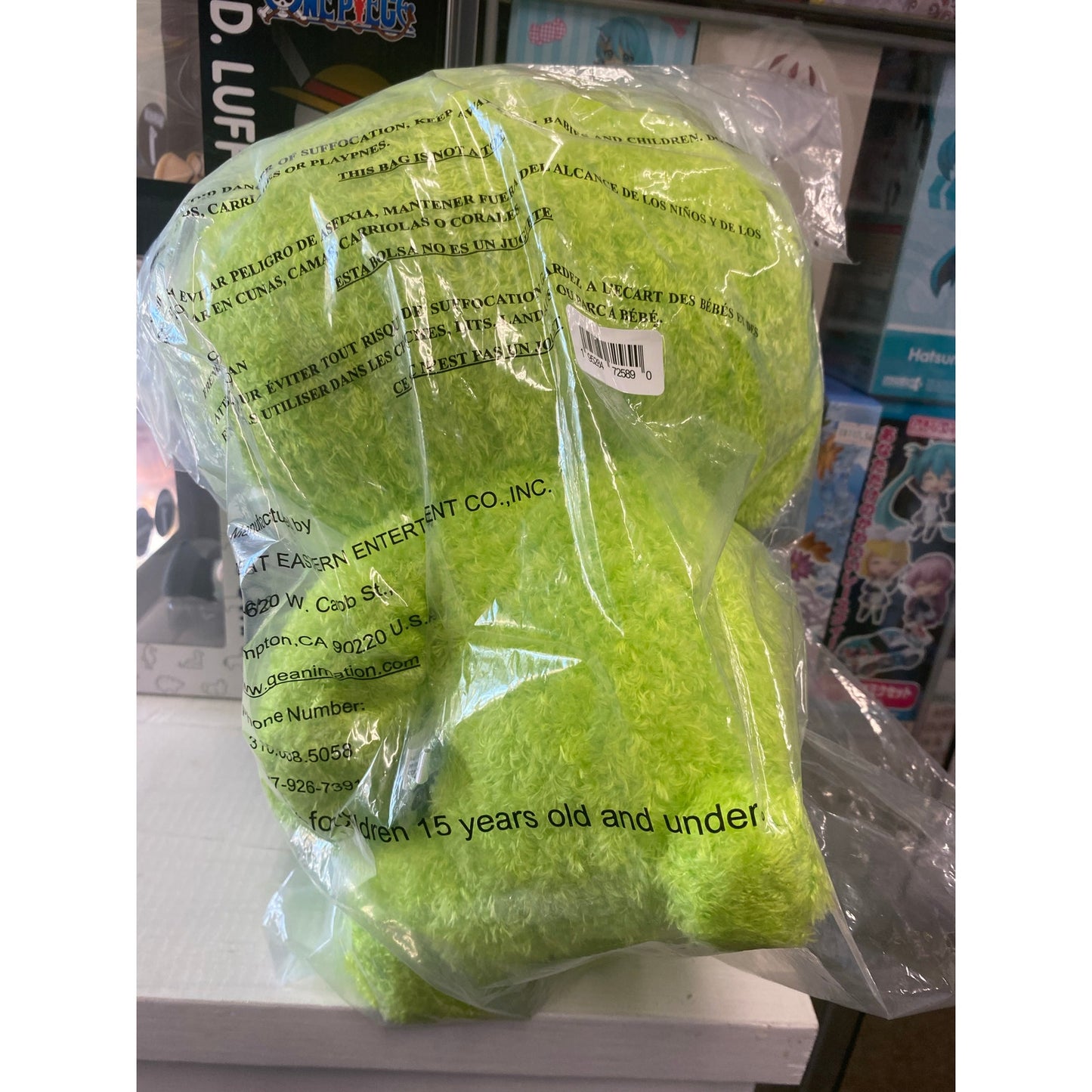 Jumbo Gloomy Bear Neon Green Bear Plush