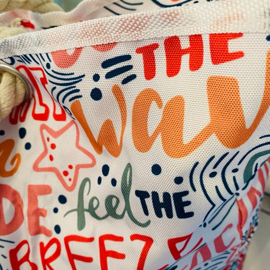 Graphic Beach Bag Tote