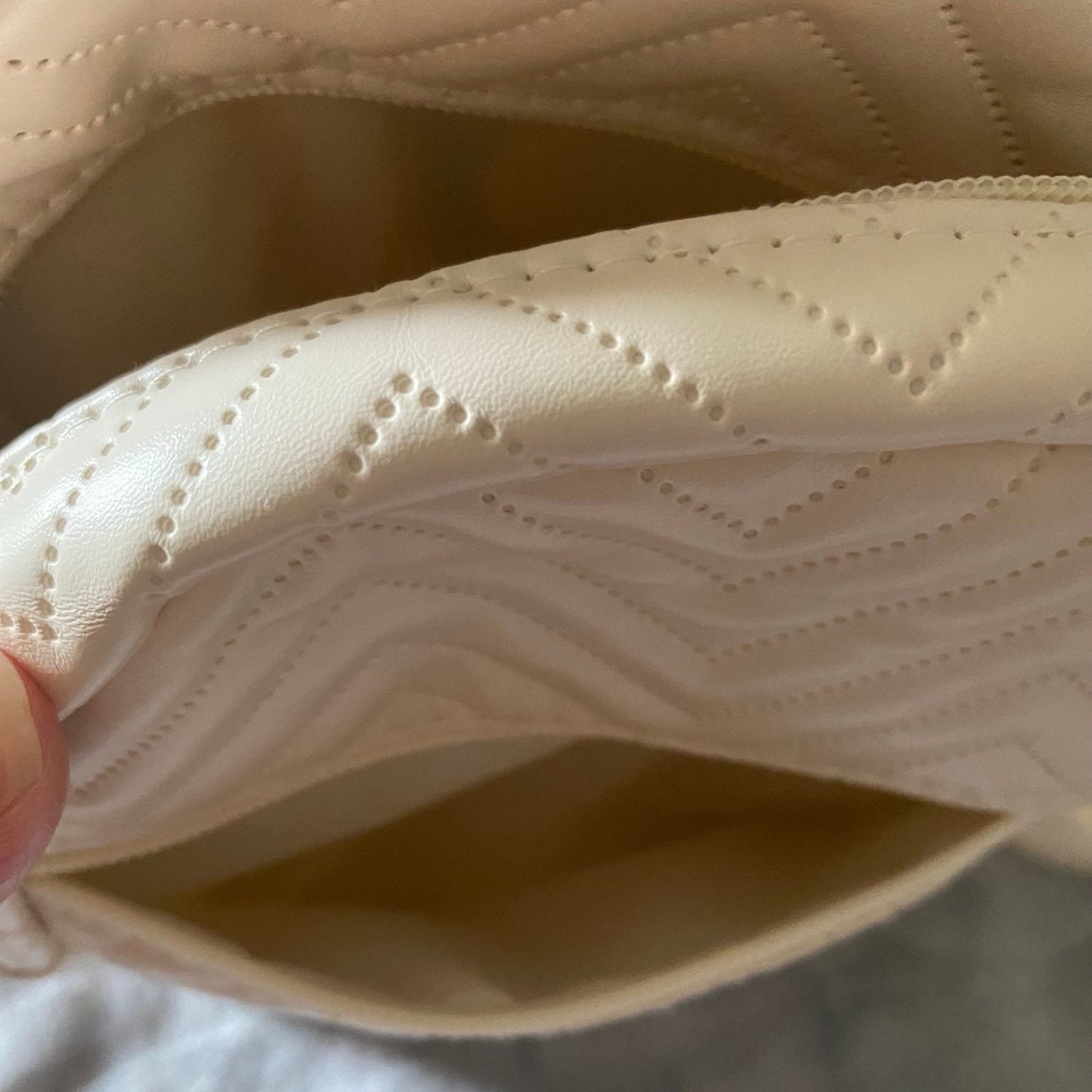 Quilted Mini Backpack Off-White