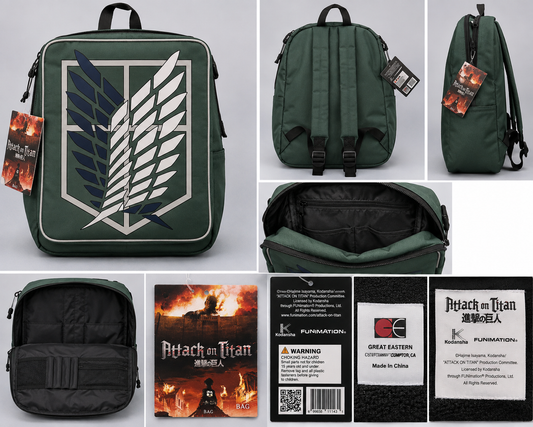 Attack on Titan Survey Corps Wings of Freedom Green Backpack – Great Eastern Entertainment