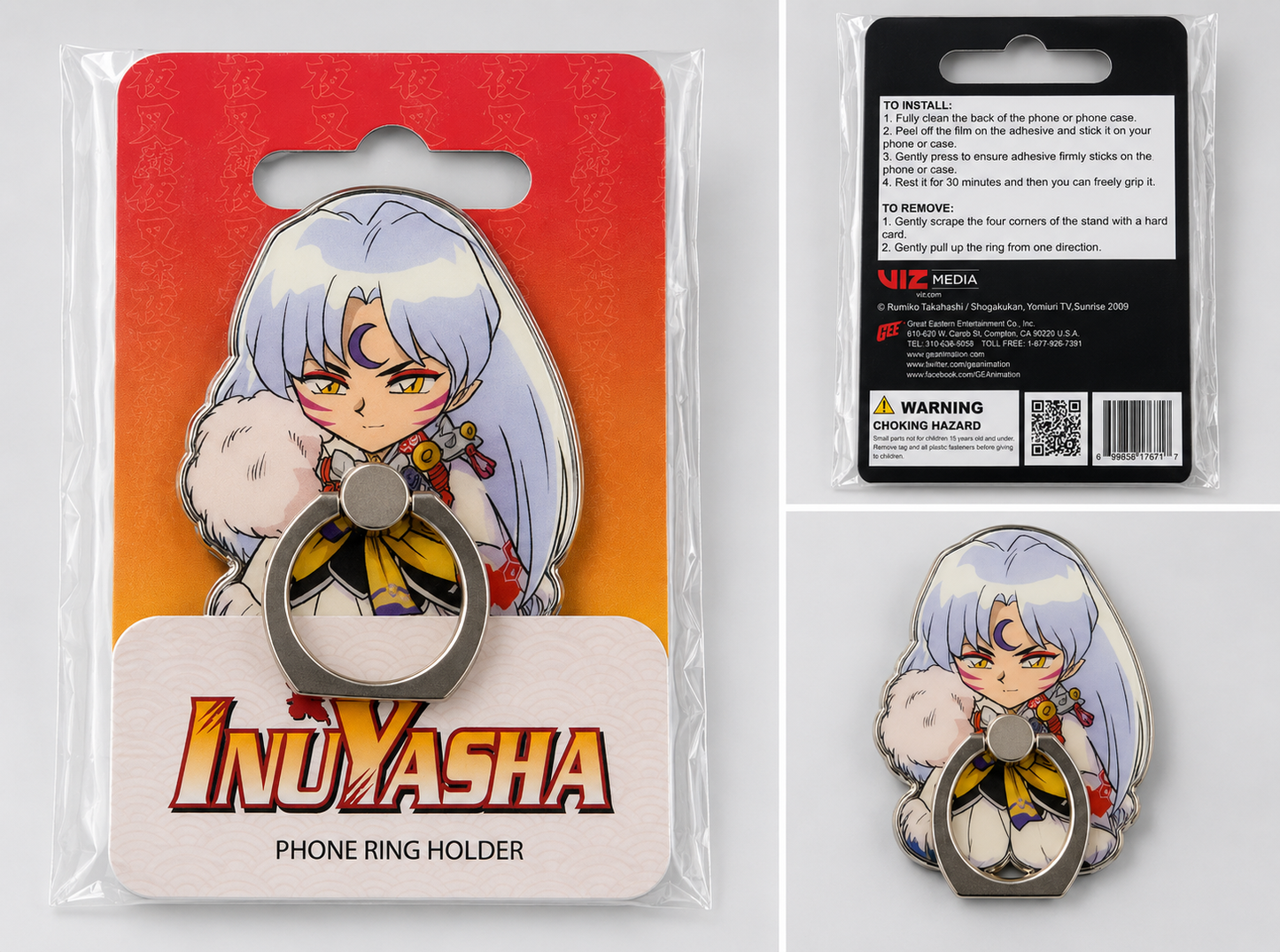 Inuyasha Sesshomaru Phone Ring Holder