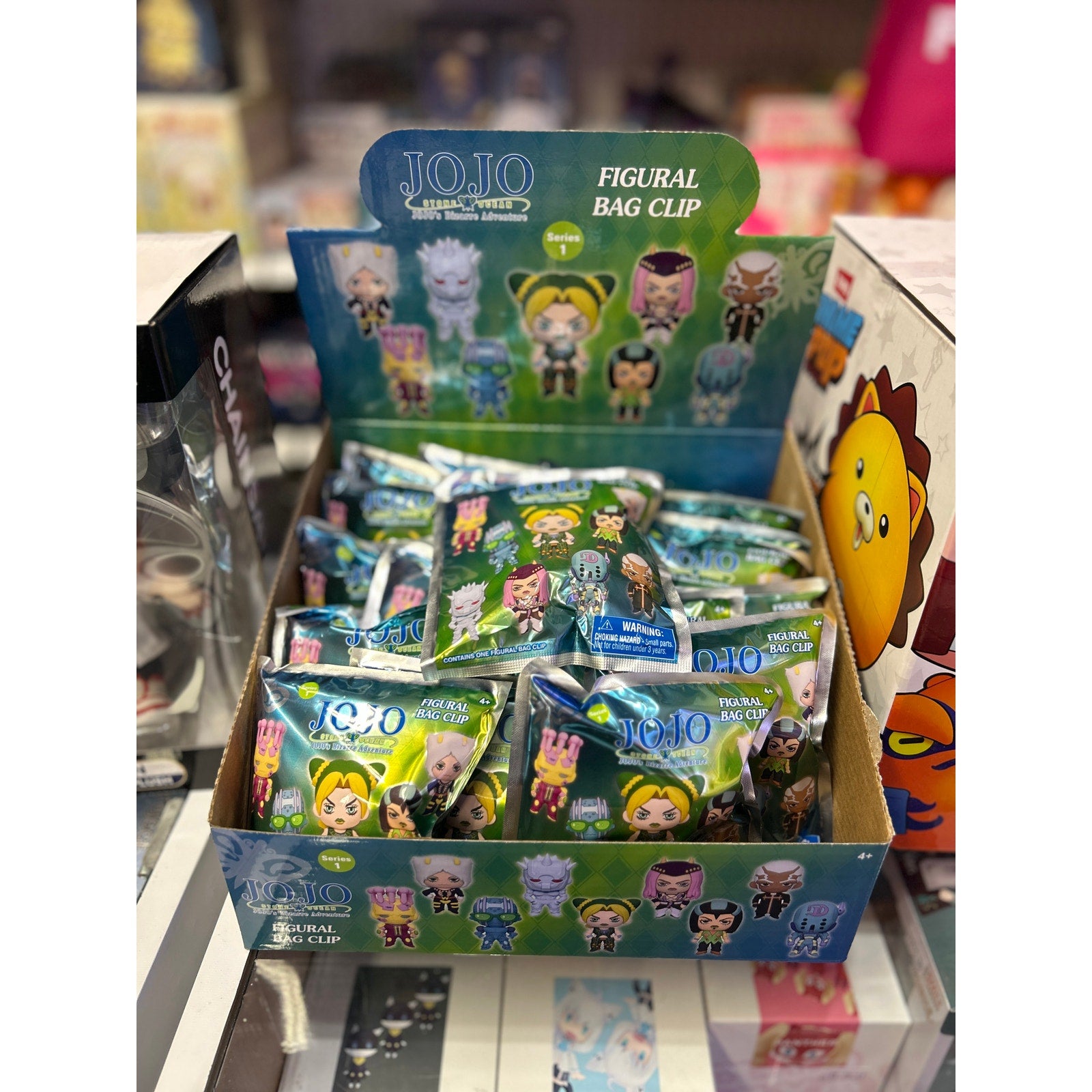 JOJO's Bizarre Adventure: Stone Ocean Figural Bag Clip Series 1 Mystery Blind Bag