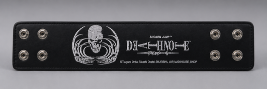 Death Note Black Adjustable Wristband / Cuff – Skull Design