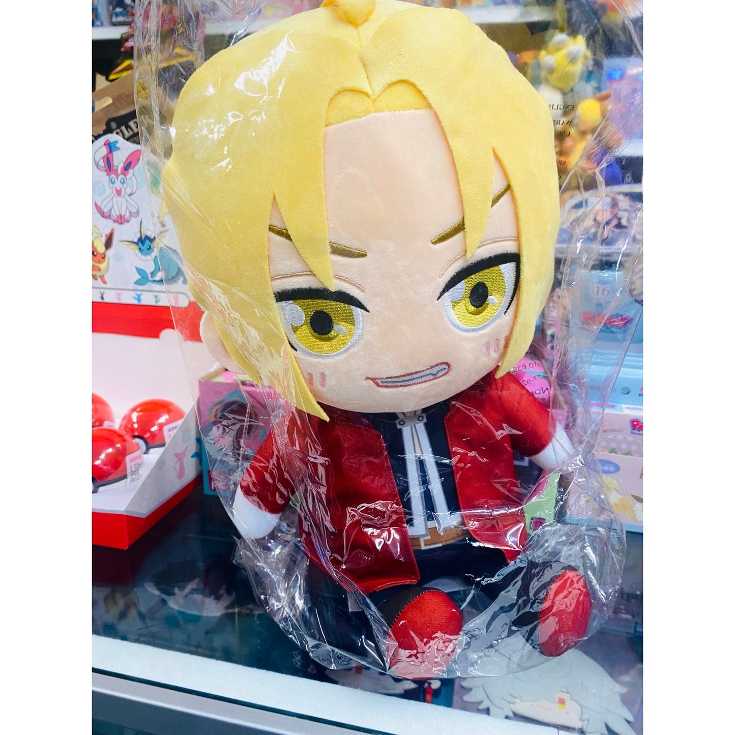 Fullmetal Alchemist Edward Elric Jumbo Sitting Pose Plush
