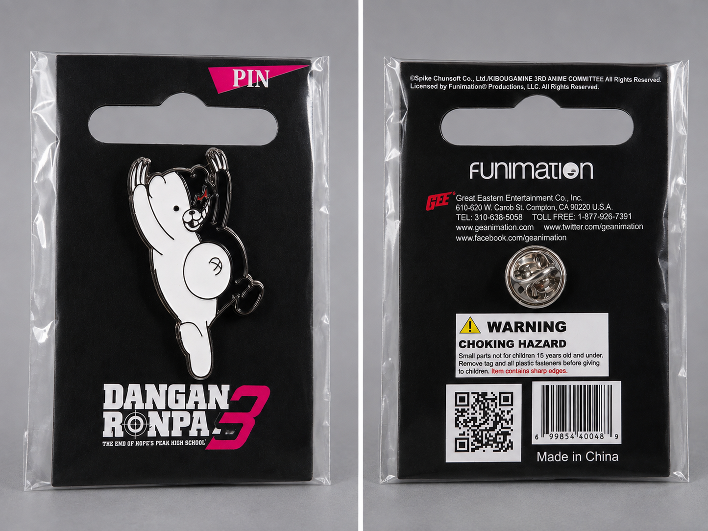 Danganronpa 3 Monokuma Enamel Pin