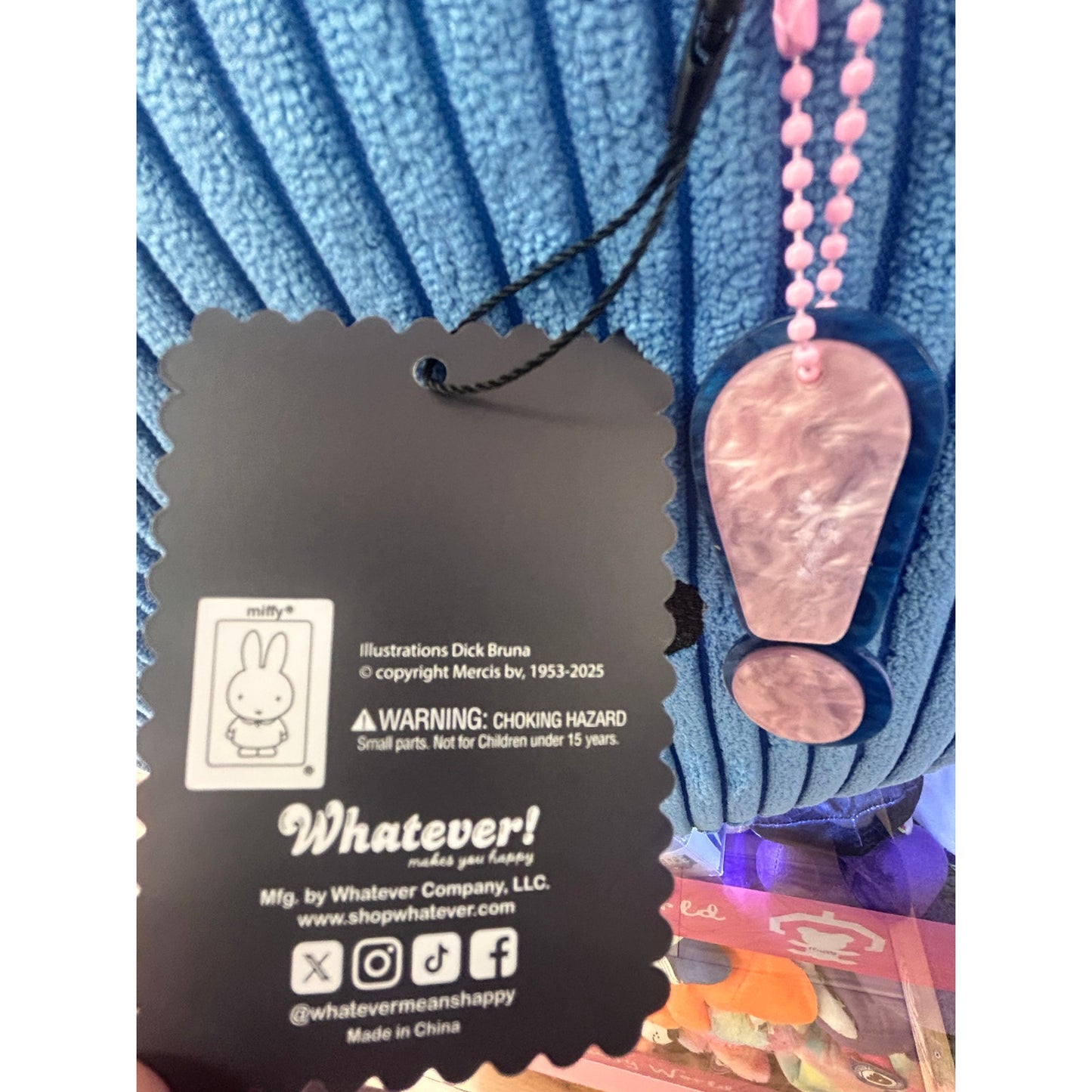 Miffy Oversized Corduroy Crossbody Tote Bag