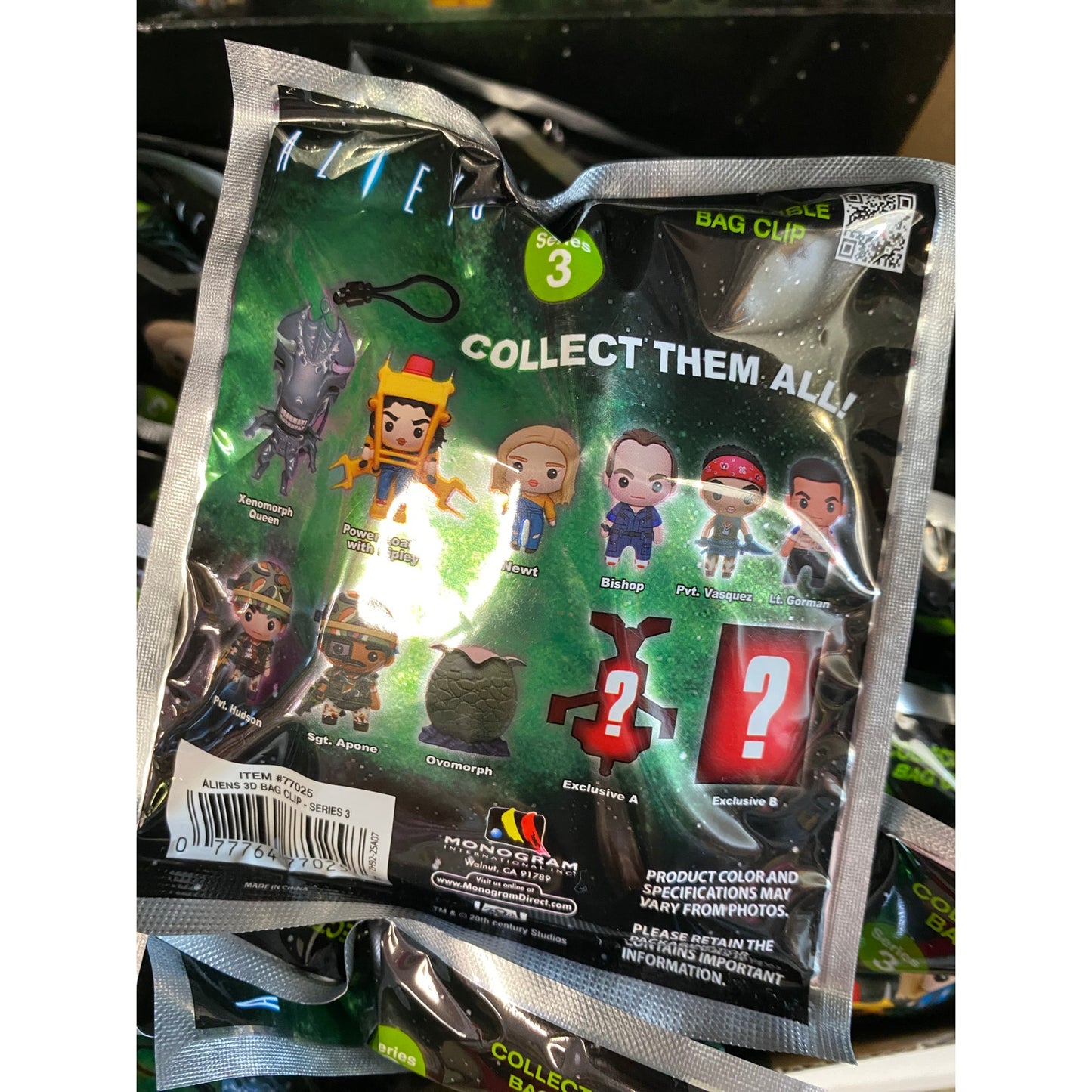 Aliens Figural Bag Clip