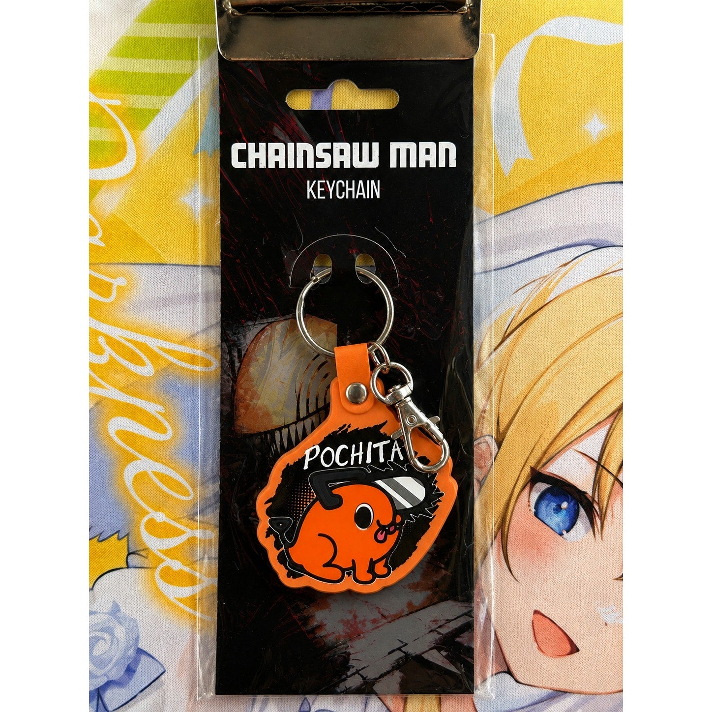 Chainsaw Man Pochita Rubber Keychain