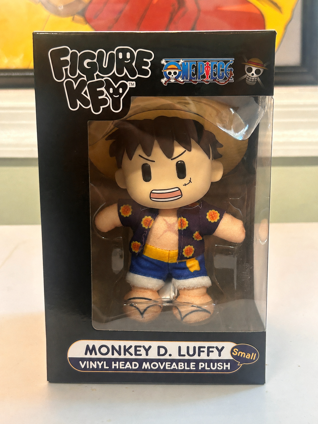 Figure Key One Piece Monkey D. Luffy Small Vinyl Head Moveable Plush