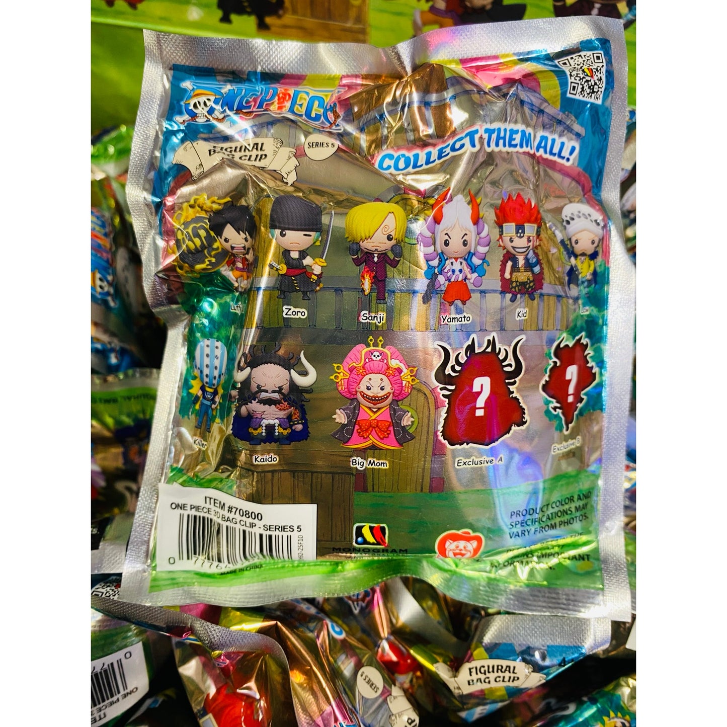 One Piece Series 5 3D Foam Bag Clip Blind Bag