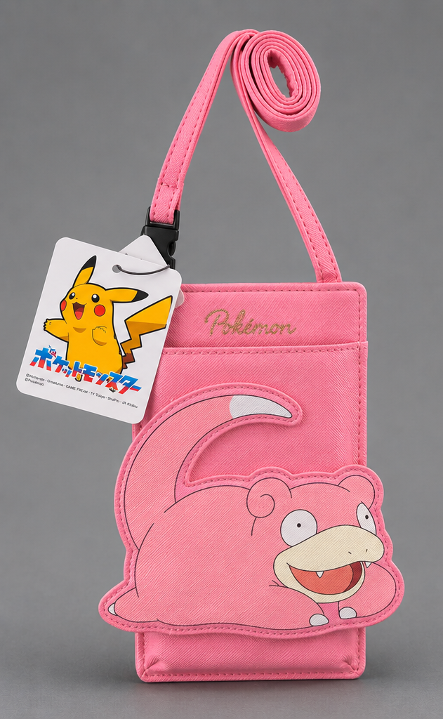 Pokémon Slowpoke Pink Crossbody Pass Case