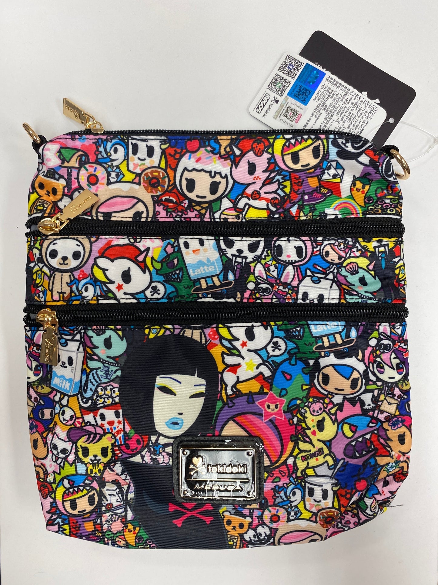 Original front view of the tokidoki crossbody bag