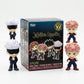 Jujutsu Kaisen Mystery Minis Vinyl Figures unboxed next to their blind box packaging on a clean studio display