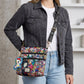 On-model shot of a person wearing the tokidoki crossbody bag over their shoulder