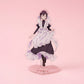 Assembled Mei Meido acrylic standee on a pink background, official 100 Girlfriends collectible