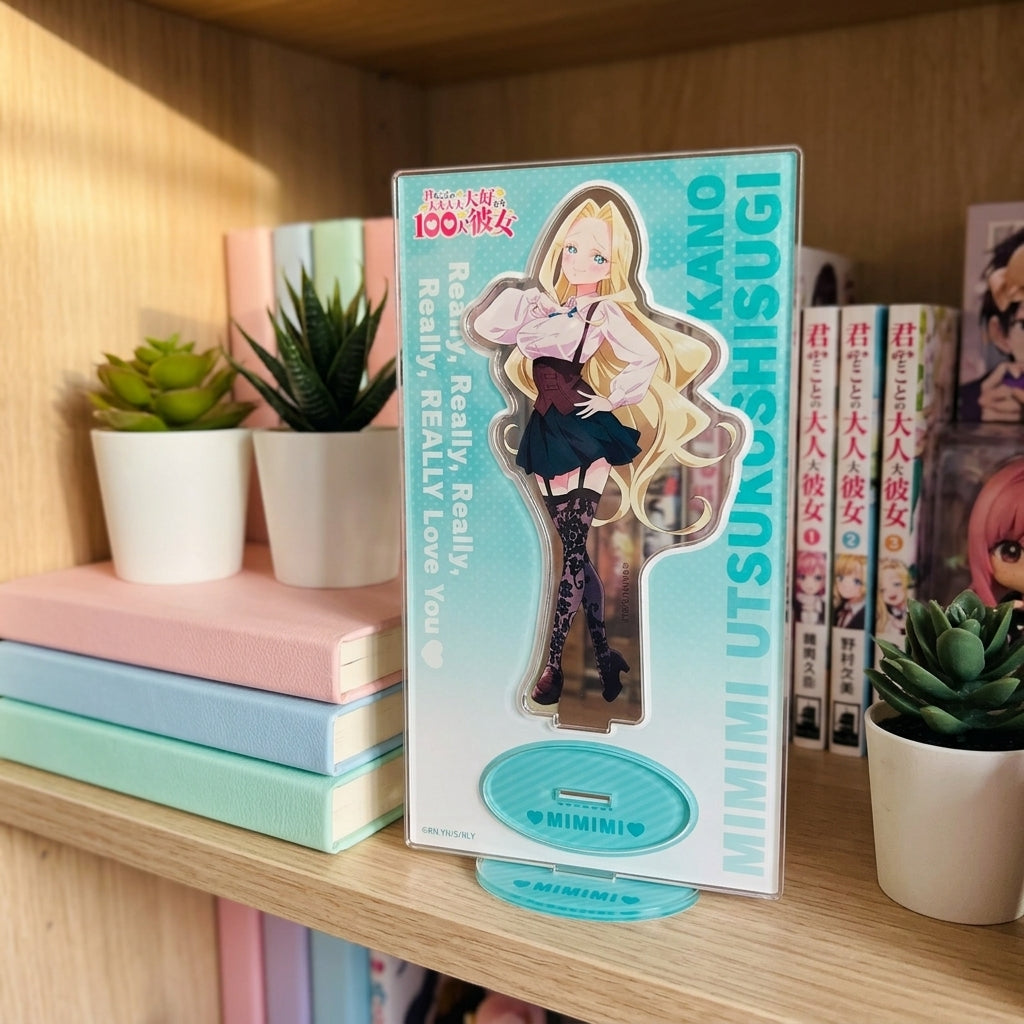 Mimimi Utsukushisugi Acrylic Standee - Collector Shelf Lifestyle View
